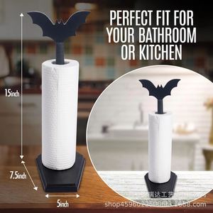 Gothic Style Wooden <b>Paper</b> Towel Holder Bat Shape Desktop <b>Kitchen</b> Decor Storage Rack - Product Image 2