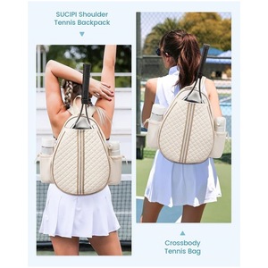 Bolsa de raqueta de tenis diagonal, ligera, multifuncional, impermeable, para hombre y mujer, adecuada para pickleball, tenis y bádminton. - Product Image 2