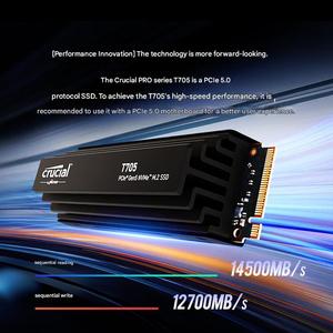 Yingruida T705 PCIE5.0 Solid State Drive 1TB 2T 4T Kapasitas Besar Micron TLC Granular SSD Komputer Desktop - Product Image 5