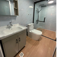 Maison extensible de 20 pieds et 40 pieds utilisée comme bureau à domicile, conteneur habitable, maison en boîte extensible avec salle de bain et cuisine intégrées