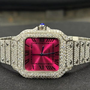 Custom VVS Moissanite <b>Watch</b> for Men Bust Down <b>Iced</b> <b>Out</b> Luxury Diamond <b>Watch</b> Automatic Mechanical Movement Hip Hop Jewelry - Product Image 1