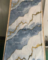 Panneaux muraux en PVC effet marbre brillant UV, plusieurs couleurs, imperméables et ignifuges, pour la décoration murale des salles de bain d'hôtel
