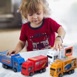 مجموعة متنوعة من سيارات اللعب التي تعمل بالسحب للخلف، شاحنات صغيرة، مركبات وظيفية للمدينة، لعبة تعليمية، نماذج سيارات معدنية مصغرة - Product Image 3