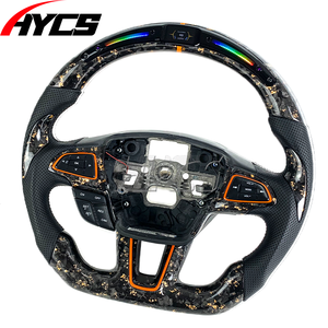 Accesorios Interiores para Automóviles, Volante Deportivo de Fibra de Carbono Forjado con LED RPM para Ford Focus MK4 MK3  <span class=keywords><strong>ST</strong></span> RS MK8 <span class=keywords><strong>Kuga</strong></span> Puma <span class=keywords><strong>ST</strong></span> <span class=keywords><strong>ST</strong></span>-<span class=keywords><strong>Line</strong></span> - Product Image 4
