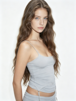 Débardeur Cami Y2K pour femme à fines bretelles, avec pendentif cuillère, coupe ajustée, en maille extensible, col carré, style bodycon, pour usage quotidien