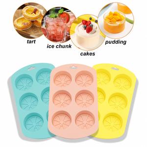 Moule à glaçons en silicone en forme de citron, 6 cavités, avec couvercle, facile à démouler, réutilisable, pour desserts, chocolat et biscuits – Offre Spéciale - Product Image 5