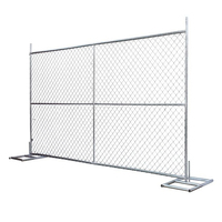 Panneaux de clôture grillagés portables galvanisés à chaud 6'x10' pour le marché américain, en vente