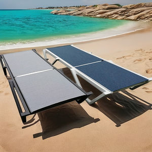 من المصنع مباشرة في الهواء الطلق فندق إطار معدني الشاطئ سرير الشمس سرير نهاري تكديس كراسي الشمس - Product Image 4