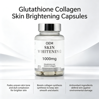 Complément OEM de Glutathion et de Collagène, 60 Capsules avec Formule Concentrée de 1000mg pour Usage Quotidien