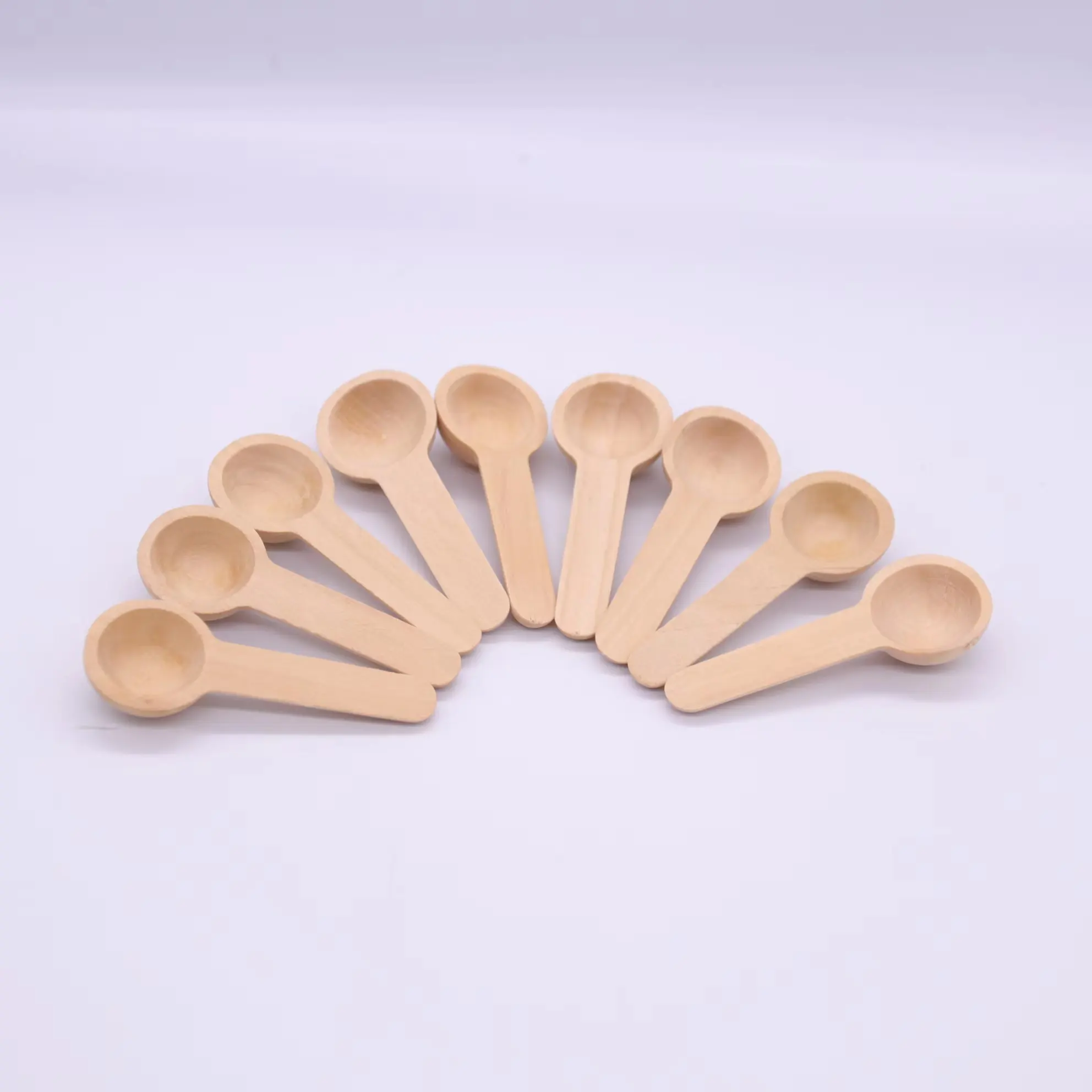 Tailai Tea Spice rice Bamboo Beech wood litter mini measuring coffee teaspoon small spoon wooden scoop Solid Wood Teaspoon