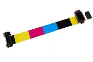 Ruban couleur de carte d'identité compatible RT4F010SAA YMCK 500 impressions pour imprimante de carte d'identité Evolis Avansia - Product Image 2