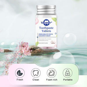 Portable Voyage Taille <span class=keywords><strong>À</strong></span> <span class=keywords><strong>Croquer</strong></span> <span class=keywords><strong>Dentifrice</strong></span> Comprimés Hôtel Invités Blanchiment Des Dents Probiotiques Solide <span class=keywords><strong>Dentifrice</strong></span> Suppléments - Product Image 2