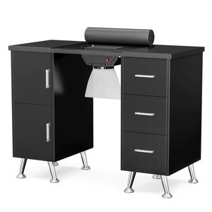 Mesa de Manicura Multifuncional Moderna de Color Rosa, Mueble de Salón de Belleza para Maquillaje y Técnicos de Uñas - Product Image 4