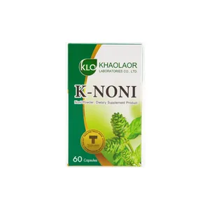 Premium Khaolaor Brand K-Noni Extract Powder Pack 60 Tablets Per Box Daily Eat 2 Capsules 2 Time Health Care Supplement