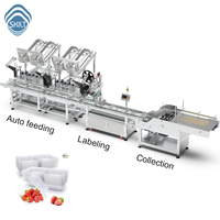 Machine d'étiquetage automatique SKILT haute vitesse pour boîtes à œufs, avec alimentation multi-canaux et dispositif de collecte et d'empilage automatique