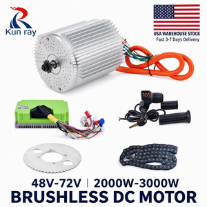 Groothandel 3000W BLDC <span class=keywords><strong>Motor</strong></span> Ombouwset 72V Borstelloze <span class=keywords><strong>Motor</strong></span> E-Bike Gokart Motorfiets Controller Gashendel Tandwiel OEM ODM - Product Image 1