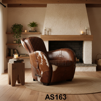 Vintage-Stil Echt leder Möbel Büroraum Wohnzimmer Sessel