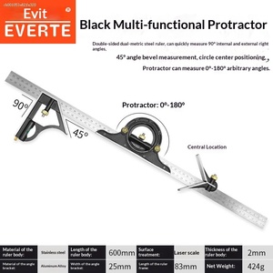 Règle de mesure et de positionnement pliable multi-angle en aluminium FSBOLING, outil de perforation pour planchers en bois, outils de machine, bricolage, OEM, ODM, personnalisé - Product Image 6