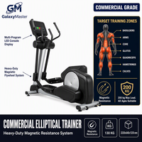 Máquina Elíptica Magnética Comercial de Alta Resistencia GM, Capacidad de 200 kg, Consola LED/LCD, Máquina de Cardio de Cuerpo Completo de Bajo Impacto