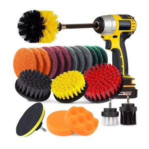 Jeu de brosses électriques pour voiture, 22 pièces, large application, puissant pour tournevis, mousse, polissage, nettoyage de la saleté et de la poussière - Product Image 3