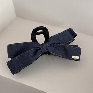 Pinza de Pelo Coreana Estilo Cowboy 2025, Nueva Pinza Grande de Plástico Recubierta de Tela para Niñas - Product Image 5