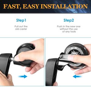 <span class=keywords><strong>Roulettes</strong></span> <span class=keywords><strong>de</strong></span> meuble pivotantes <span class=keywords><strong>de</strong></span> 3 pouces pour <span class=keywords><strong>chaise</strong></span> <span class=keywords><strong>de</strong></span> <span class=keywords><strong>bureau</strong></span>, pour <span class=keywords><strong>sol</strong></span> et tapis en bois <span class=keywords><strong>dur</strong></span>, en polyuréthane, ultra-résistantes - Product Image 6