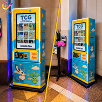 Máquina Expendedora de Tarjetas Coleccionables TCG con Pantalla Táctil de 32 Pulgadas, Montada en la Pared, con Verificación de Identificación para Paquetes de Pokémon