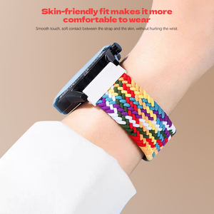 Bande magnétique CAOWTAN pour <span class=keywords><strong>Huawei</strong></span> <span class=keywords><strong>Watch</strong></span> <span class=keywords><strong>GT</strong></span> 2 <span class=keywords><strong>3</strong></span> Bracelet pour Samsung <span class=keywords><strong>Watch</strong></span> 6 5 4 <span class=keywords><strong>Pro</strong></span> Classic Active2 20mm 22mm Bracelet tressé en nylon - Product Image 6