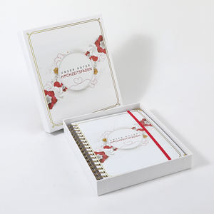 Custom <span class=keywords><strong>copertina</strong></span> <span class=keywords><strong>rigida</strong></span> di lusso White Paper Journals taccuini e organizzatore Planner Book con scatola di imballaggio - Product Image 1