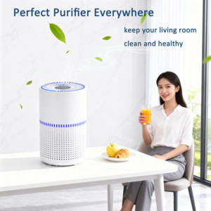 <span class=keywords><strong>Purificateur</strong></span> <span class=keywords><strong>d</strong></span>'<span class=keywords><strong>air</strong></span> de bureau électrique 2025 en plastique avec filtre HEPA et charbon actif, diffuseur <span class=keywords><strong>d</strong></span>'huiles essentielles, fonctionnement silencieux pour la maison et la poussière - Product Image 2