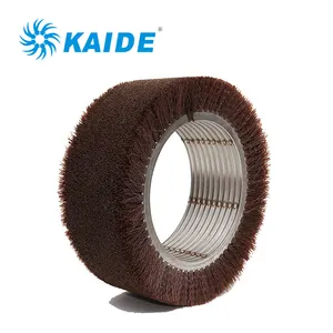 Professional industrial spiral brush roller for welded package system for cleaning