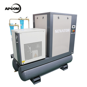 Compresseur d'air industriel tout-en-un à vis, sans huile, refroidi par air, avec réservoir de stockage d'air de 600 litres, équipement durable - Product Image 3
