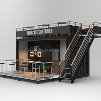 Conteneur maritime transformé : Kiosque de café mobile rapide, supermarché en conteneur de 20 pieds, stand de vente rapide