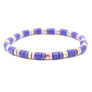 Popular <strong>Beaded</strong> Neon <strong>Bracelet</strong> for Women Rainbow Tile <strong>Bracelet</strong> DIY Enamel Tube Stretch <strong>Bracelet</strong> - Product Image 6