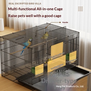 Jaulas de Acero Inoxidable para Pájaros, Uso en Interiores y Exteriores, Tamaño Grande para Periquitos, Loros y <span class=keywords><strong>Palomas</strong></span>, Tamaño Pequeño - Product Image 2