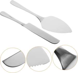 Juego de Cubiertos de Acero Inoxidable 430 de 4 Piezas, Color Plata y Dorado, para Pastel, Espátula, para Bodas, Venta al por Mayor - Product Image 3
