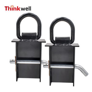 Anillos en D de bolsillo de estaca 12000lbs Heavy Duty Extraíble D-Ring Stake Pocket Tie Down para UTVs y camas planas con pasador de <span class=keywords><strong>enganche</strong></span> - Product Image 3