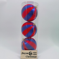 Ensemble de boules de Noël de luxe de haute qualité, fabriquées à la machine, en fil de soie brodé, ornements suspendus en mousse incassable