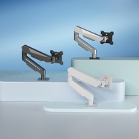 Soporte de Escritorio VESA con Brazo Mecánico Ajustable para Monitor de 17-32 Pulgadas, 2-9 kg, con Movimiento Completo para Configuración de Computadora