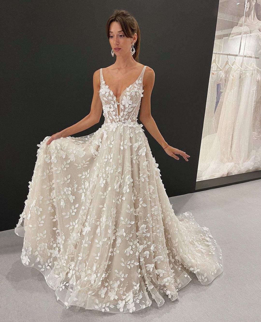 midi 60s wedding dress a line