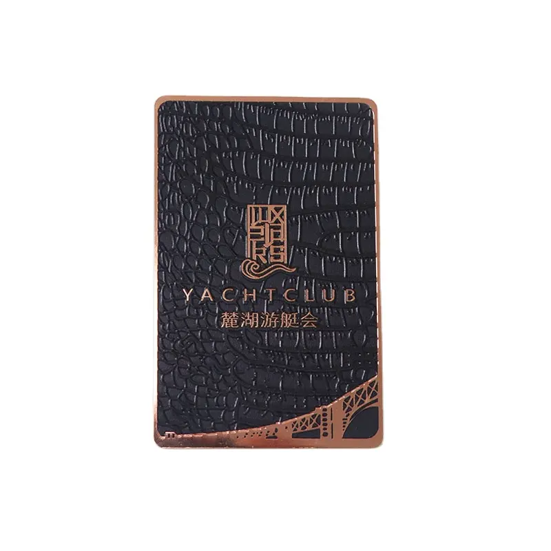 rfid metal card free design custom stainless steel NFC blank business card souvenir laser engraving VIP gold card