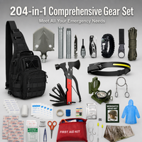 Kit de survie professionnel pour l'extérieur, équipement d'urgence pour le camping, la randonnée, le sauvetage en milieu sauvage, sac tactique multifonctionnel