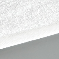 Kinsery White 100% Cotton Hotel Towel Jacquard Dobby Logo 150g/600g Absorbent Towel for Hotel Use