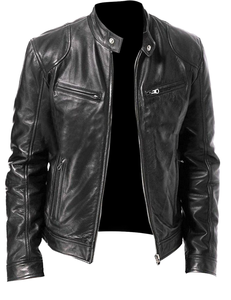 Men's High Quality Vintage Cowhide Leather <b>Jacket</b> Latest Design with Zipper OEM Service XS Size Coated for <b>Winter</b> - Product Image 2