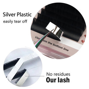 Großhandel Premium Cashmere Lash Extension Supplies 0.03CC Einzel volumen Wimpern schalen Private Label Nerz Wimpern verlängerung - Product Image 2