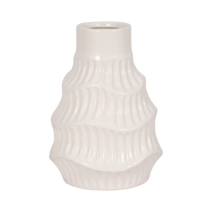 Vaso in ceramica scultorea ondulata, moderno, in gres, per soggiorno, decorazione per la casa - Product Image 1