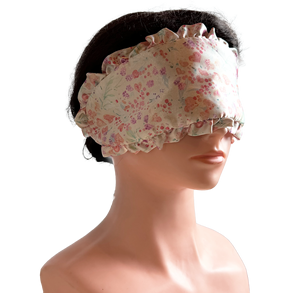Luxury Floral <b>Satin</b> Backed Lace Eye Mask Spa Facial <b>Headband</b> for Deep Relaxation and Professional Spa Treatments - Product Image 1