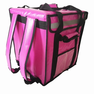 Bolsas de comida verde Embalaje Mochila de entrega Mochila de comida aislada Bolsa de <span class=keywords><strong>pizza</strong></span> Bolsa de hombro de entrega Portador de bebidas aislado OEM - Product Image 2