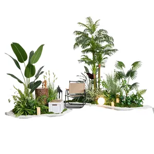 Simulated Green Plants Artifical Plant for Landscaping Indoor Decorative Plants for Landscape Design