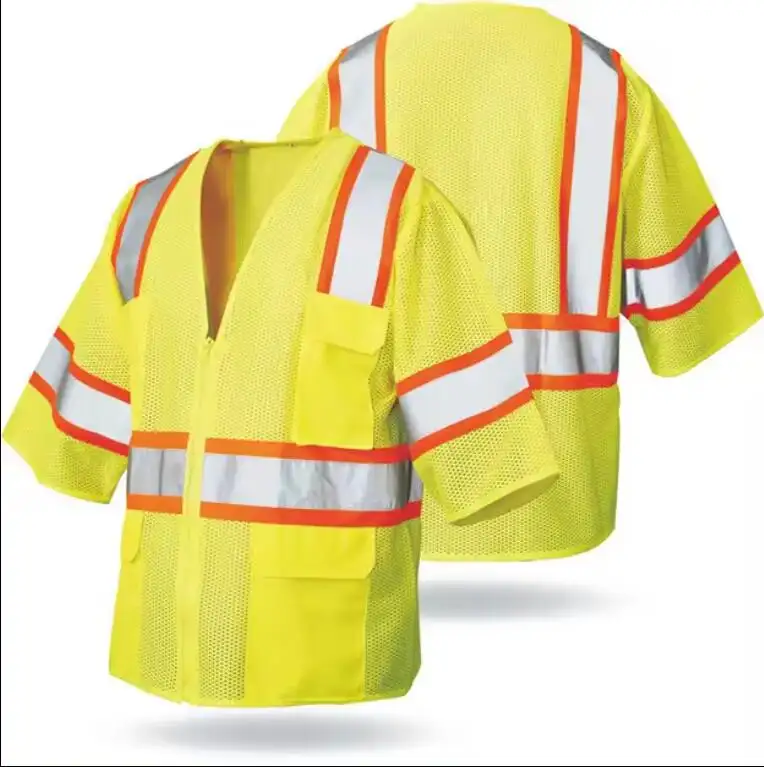 LX AS/NZS Cettificat เสื้อกั๊กนิรภัย hi vis คลาส 2 พร้อมช่องหน้าอก ขายส่ง คุณภาพดี ระบายอากาศได้ดี